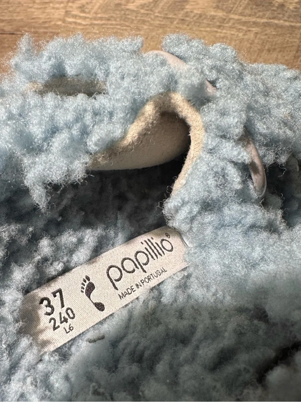 Birkenstock Papillio Shearling Arizona Platform Slide Sandal